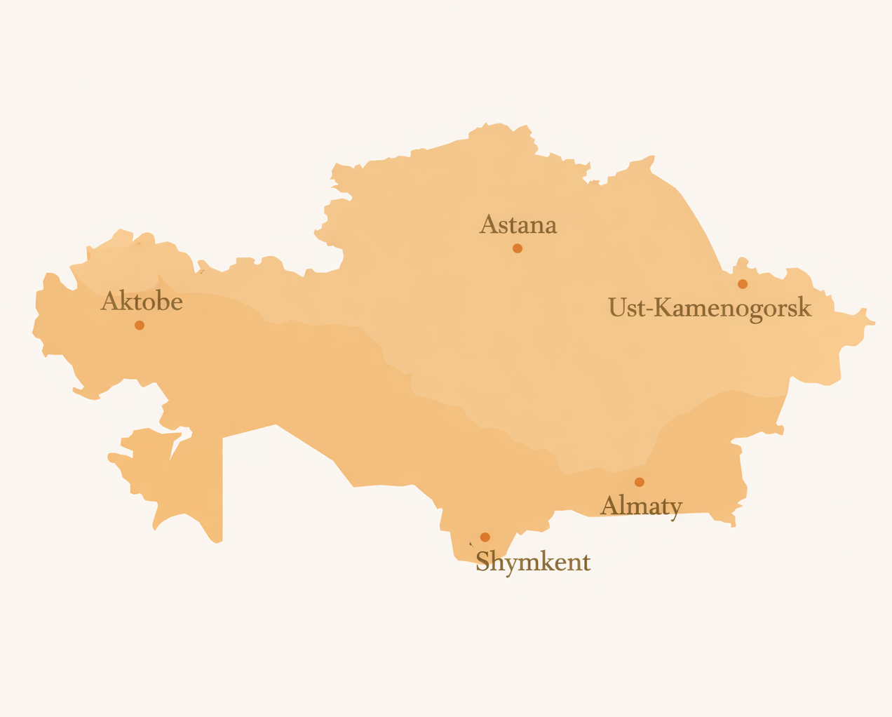 Карта Казахстана